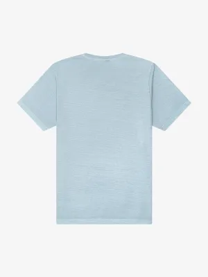 Unisex thick washed T-shirt – Light washed denim