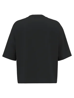 Camiseta sostenible boxy de hombros caídos de hombre – Black