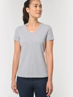 Women's antibacterial v-neck t-shirt