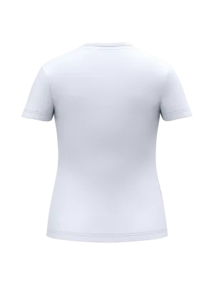 Women's antibacterial v-neck t-shirt – White