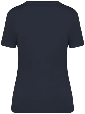 Eco-friendly ladies’ washed effect t-shirt – Washed Coal Grey