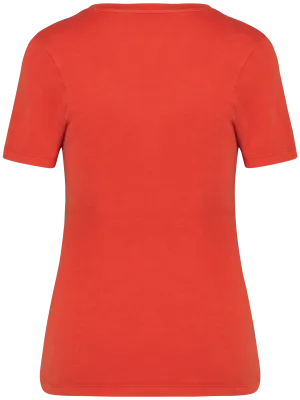 Eco-friendly ladies’ washed effect t-shirt – Washed Paprika
