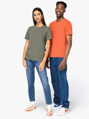 Eco-friendly unisex washed effect t-shirt