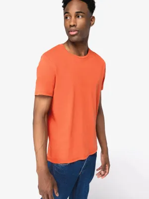Eco-friendly unisex washed effect t-shirt
