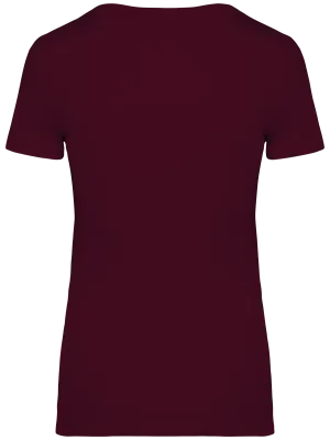 Eco-friendly ladies’ t-shirt – Dark Cherry