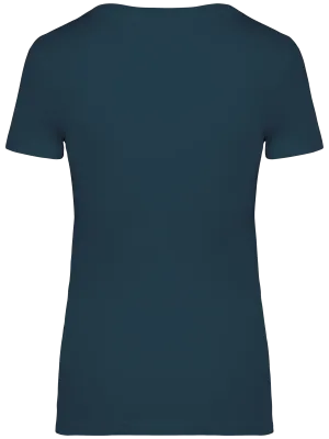 Eco-friendly ladies’ t-shirt – Peacock Blue