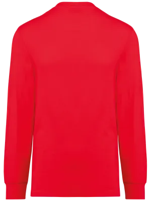 Unisex eco-friendly long sleeve t-shirt – Red