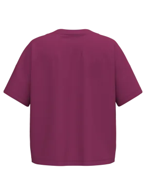 Eco-friendly ladies’ oversize t-shirt – Cherry Purple