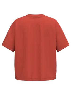 Eco-friendly ladies’ oversize t-shirt – Paprika