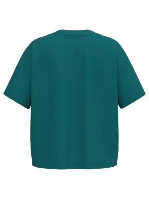 Eco-friendly ladies’ oversize t-shirt – Peacock Green