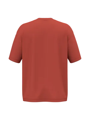 Eco-friendly men’s oversize t-shirt – Paprika