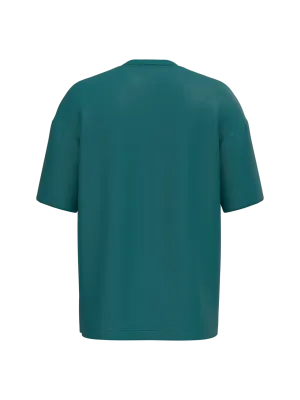 Eco-friendly men’s oversize t-shirt – Peacock Green