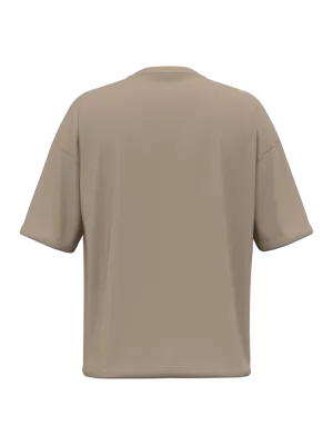 Eco-friendly unisex oversized t-shirt – Wet Sand