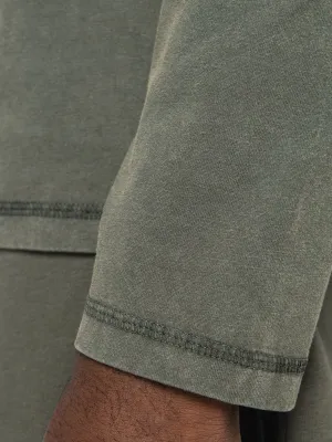 Camiseta sostenible raglán de manga larga de hombre