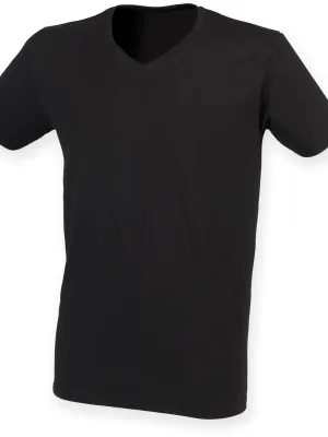 Camiseta de hombre cuello de pico Feel Good – Black