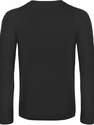 Men's long-sleeved T-shirt E190 – Black