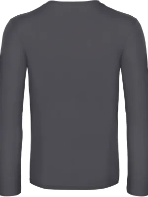 Men's long-sleeved T-shirt E190 – Dark Grey