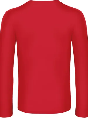 Men's long-sleeved T-shirt E190 – Red