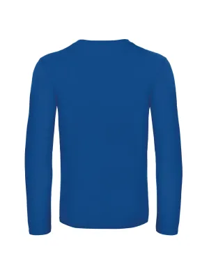 Men's long-sleeved T-shirt E190 – Royal Blue