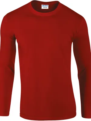 Men's Softstyle Long-Sleeved T-shirt – Red