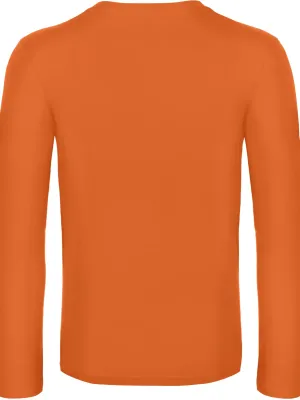 Men's long-sleeved T-shirt E190 – Urban Orange