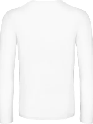 Men's long-sleeved T-shirt E190 – White
