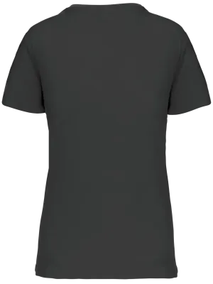 Ladies' Bio150 IC V-neck t-shirt – Dark Grey