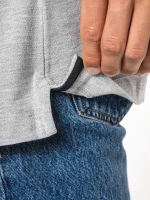 Camiseta de punto piqué con cuello en V de hombre