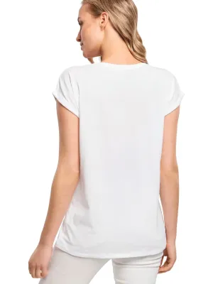 Women's turn-up sleeve T-shirt
