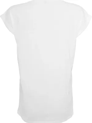 Women's turn-up sleeve T-shirt – White