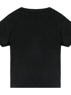 Babies' short-sleeved T-shirt – Black