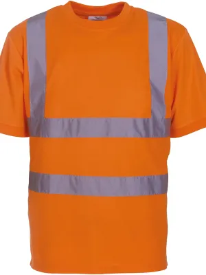 Hi-vis short-sleeved T-shirt – Hi Vis Orange