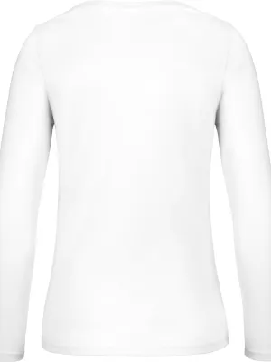 Women's long-sleeved T-shirt E150 – White