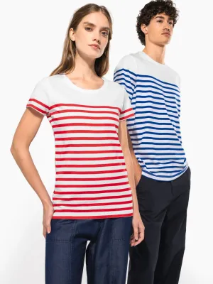 Camiseta marinera de cuello redondo Bio de hombre
