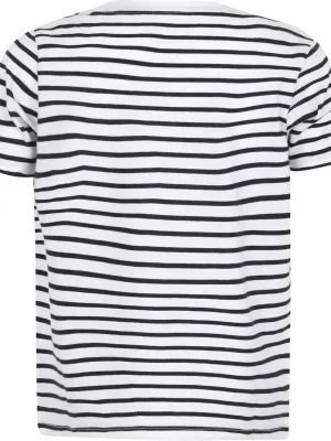 Kids' striped t-shirt – White / Oxford Navy
