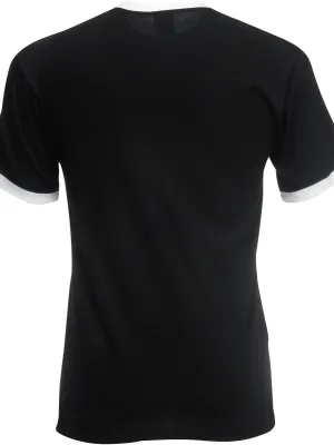 Valueweight Ringer T-Shirt – Black / White
