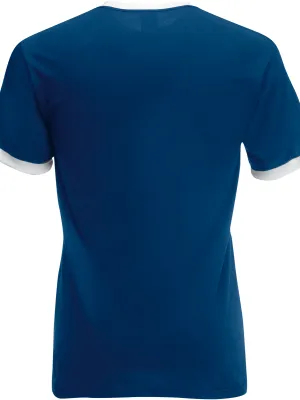 Valueweight Ringer T-Shirt – NAVY / WHITE