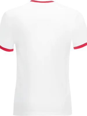 Valueweight Ringer T-Shirt – White / Red