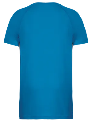 Camiseta deportiva de manga corta infantil – Aqua Blue