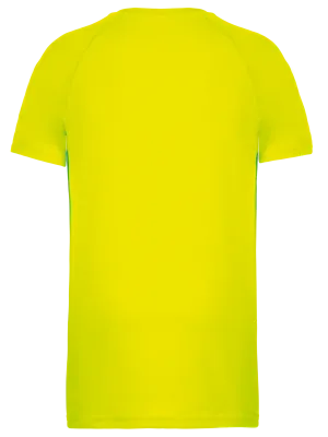 Camiseta deportiva de manga corta infantil – Fluorescent Yellow