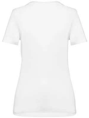 T-shirt Supima® col rond manches courtes femme – White