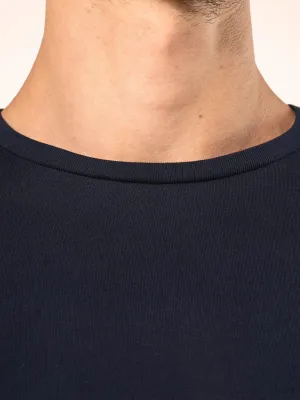 T-shirt Supima® col rond manches longues homme