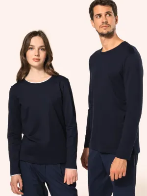 T-shirt Supima® col rond manches longues homme