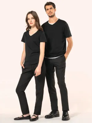 T-shirt Supima® col V manches courtes femme