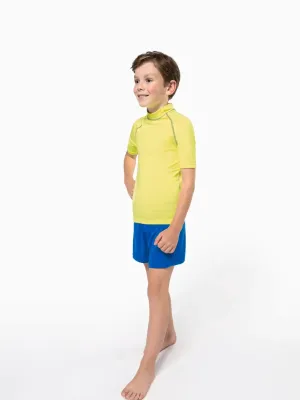 T-shirt technique à manches courtes avec protection anti-UV enfant