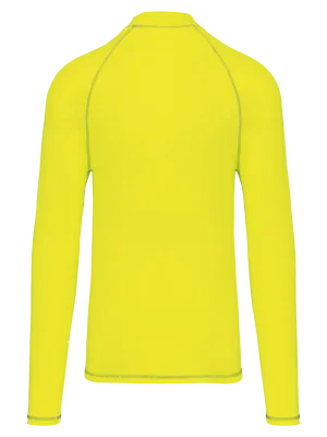 Camiseta técnica de manga larga con protección anti-UV unisex – Fluorescent Yellow