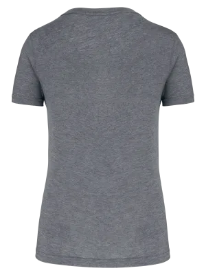 Ladies' Triblend round neck sports t-shirt – Grey Heather