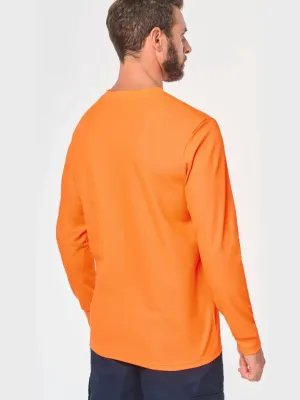 Unisex eco-friendly polycotton long-sleeved t-shirt