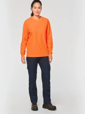 Unisex eco-friendly polycotton long-sleeved t-shirt