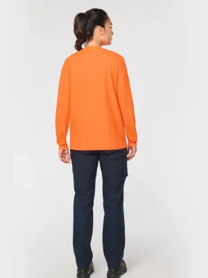 Unisex eco-friendly polycotton long-sleeved t-shirt
